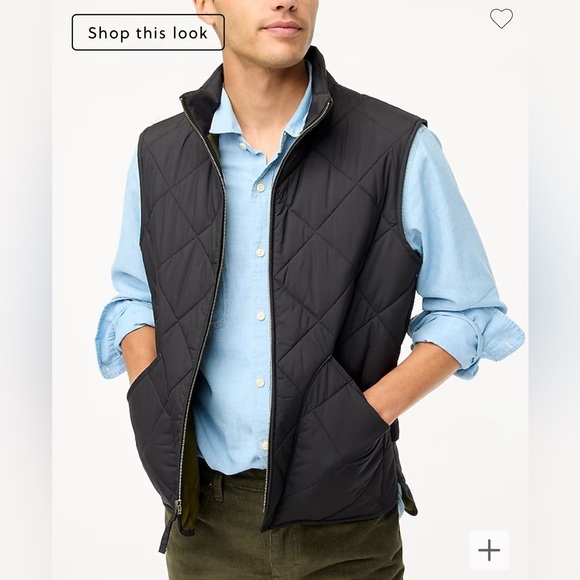 19. JCrww Mens Quilted Vest $128 - Picture 2 of 2